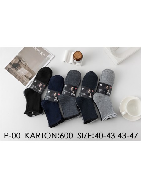 SKARPETY MĘSKIE . SIZE 40-47 (40PAR/PACZKA) KOLOR JAK NA ZDZJĘCIU