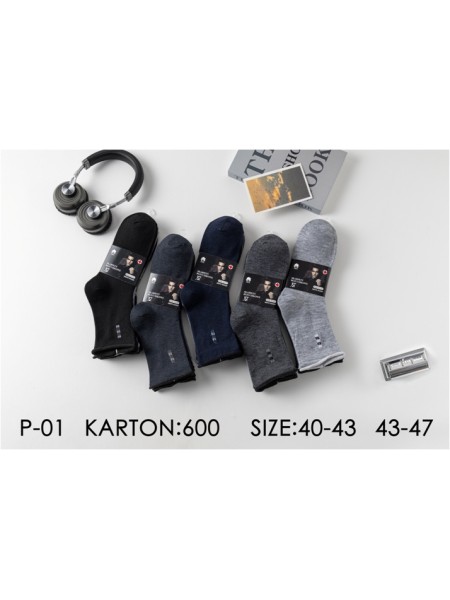SKARPETY MĘSKIE . SIZE 40-47 (40PAR/PACZKA) KOLOR JAK NA ZDZJĘCIU