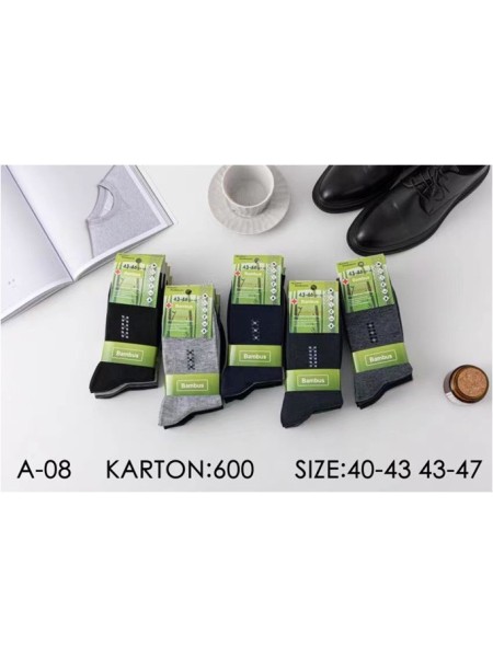 SKARPETY MĘSKIE . SIZE 39-46 (40PAR/PACZKA) KOLOR JAK NA ZDZJĘCIU