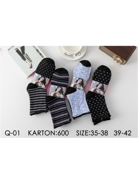 SKARPETY DAMSKIE . SIZE 35-42 (40PAR/PACZKA) KOLOR JAK NA ZDZJĘCIU
