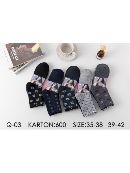 SKARPETY DAMSKIE . SIZE 35-42 (40PAR/PACZKA) KOLOR JAK NA ZDZJĘCIU