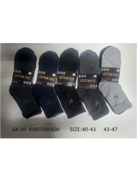 SKARPETY MĘSKIE . SIZE 40-47 (40PAR/PACZKA) KOLOR JAK NA ZDZJĘCIU