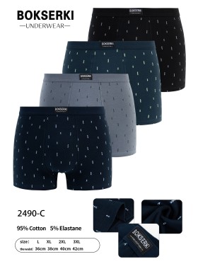 Bokserki Męskie, Size L-3XL , Kolor Jak na zdzięciu (24szt/paczka)