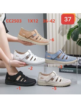 Buty Damskie. SIZE:36-42 (12PAR/PACZKA) KOLOR JAK NA ZDZICIU