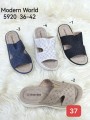 Klapki Damskie. SIZE:36-42 (12PAR/PACZKA) KOLOR JAK NA ZDZICIU