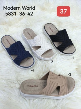 Klapki Damskie. SIZE:36-42 (12PAR/PACZKA) KOLOR JAK NA ZDZICIU