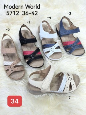 Sandały Damskie. SIZE:36-42 (12PAR/PACZKA) KOLOR JAK NA ZDZICIU