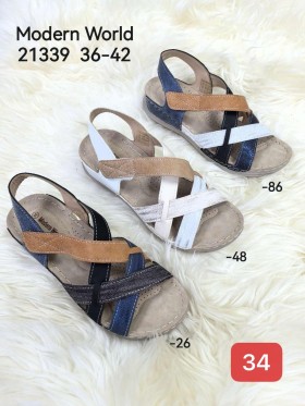 Sandały Damskie. SIZE:36-42 (12PAR/PACZKA) KOLOR JAK NA ZDZICIU