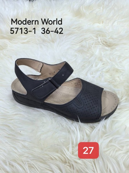 Sandały Damskie. SIZE:36-42 (12PAR/PACZKA) KOLOR JAK NA ZDZICIU