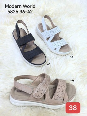 Sandały Damskie. SIZE:36-42 (12PAR/PACZKA) KOLOR JAK NA ZDZICIU