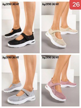 Buty Damskie. SIZE:36-41 (12PAR/PACZKA) KOLOR JAK NA ZDZICIU