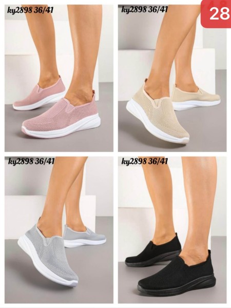 Buty Damskie. SIZE:36-41 (12PAR/PACZKA) KOLOR JAK NA ZDZICIU