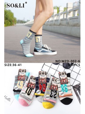 SKARPETY DAMSKIE . SIZE: 36-41, (40PAR/PACZKA) KOLOR JAK NA ZDZIĘCIU