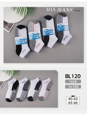 STOPKI MĘSKIE . SIZE: 40-46, (48PAR/PACZKA) KOLOR JAK NA ZDZIĘCIU