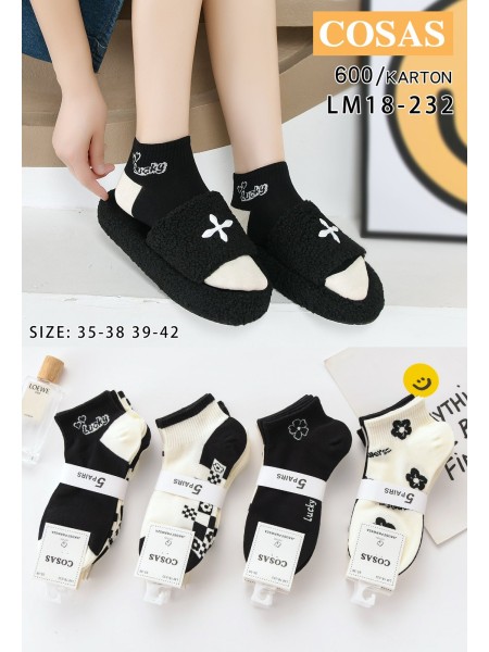 SKARPETY/ STOPKI DAMSKIE . SIZE: 35-42, (40PAR/PACZKA) KOLOR JAK NA ZDZIĘCIU