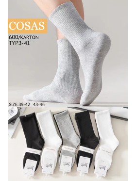 SKARPETY MĘSKIE . SIZE: 39-46, (40PAR/PACZKA) KOLOR JAK NA ZDZIĘCIU