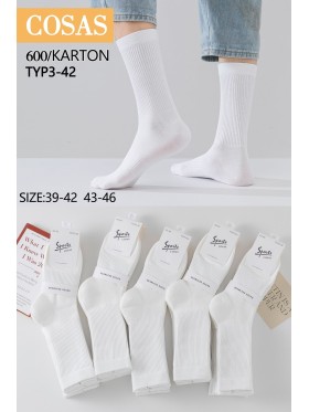SKARPETY MĘSKIE . SIZE: 39-46, (40PAR/PACZKA) KOLOR JAK NA ZDZIĘCIU