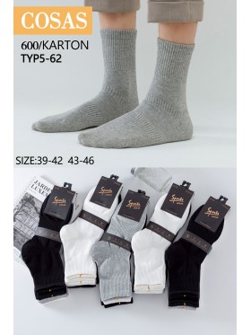 SKARPETY MĘSKIE . SIZE: 39-46, (40PAR/PACZKA) KOLOR JAK NA ZDZIĘCIU
