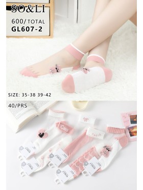 STOPKI DAMSKIE . SIZE: 35-42, (40 PAR/PACZKA) KOLOR JAK NA ZDZIĘCIU