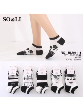 STOPKI DAMSKIE . SIZE: 35-42, (40 PAR/PACZKA) KOLOR JAK NA ZDZIĘCIU