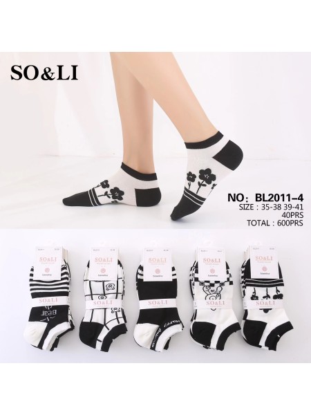 STOPKI DAMSKIE . SIZE: 35-42, (40 PAR/PACZKA) KOLOR JAK NA ZDZIĘCIU