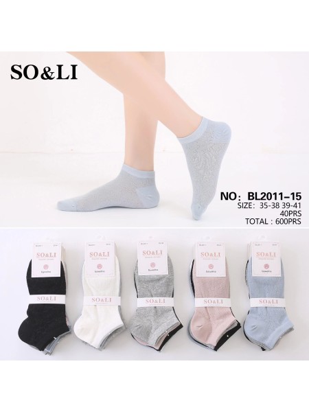 STOPKI DAMSKIE . SIZE: 35-42, (40 PAR/PACZKA) KOLOR JAK NA ZDZIĘCIU