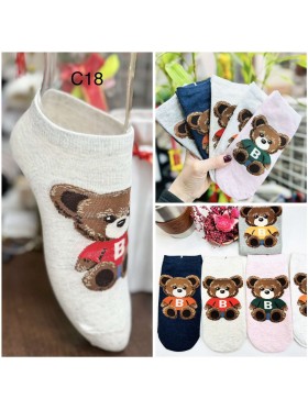 SKARPETY / STOPKI DAMSKIE. SIZE 35-41 (40PAR/PACZKA) KOLOR JAK NA ZDZIĘCIU