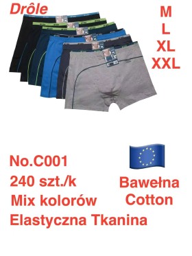 BOKSERKI MĘSKIE. SIZE M-2XL (24 SZT/PACZKA) KOLOR JAK NA ZDZIĘCIU