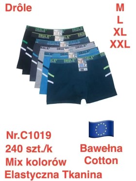 BOKSERKI MĘSKIE. SIZE M-2XL (24 SZT/PACZKA) KOLOR JAK NA ZDZIĘCIU