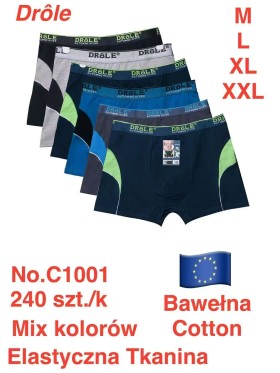 BOKSERKI MĘSKIE. SIZE M-2XL (24 SZT/PACZKA) KOLOR JAK NA ZDZIĘCIU