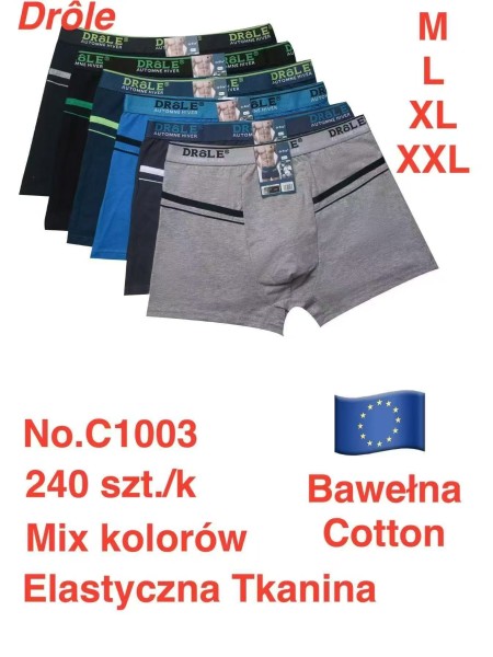 BOKSERKI MĘSKIE. SIZE M-2XL (24 SZT/PACZKA) KOLOR JAK NA ZDZIĘCIU