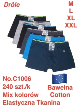 BOKSERKI MĘSKIE. SIZE M-2XL (24 SZT/PACZKA) KOLOR JAK NA ZDZIĘCIU