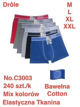 BOKSERKI MĘSKIE. SIZE M-2XL (24 SZT/PACZKA) KOLOR JAK NA ZDZIĘCIU