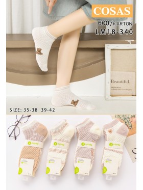 SKARPETY / STOPKI DAMSKIE. SIZE 35-42 (40 PAR/PACZKA) KOLOR JAK NA ZDZIĘCIU