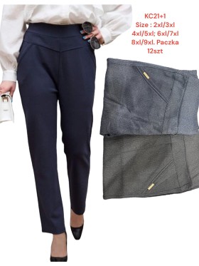 SPODNIE / LEGGINSY DAMSKIE. SIZE:2XL-9XL (12PAR/PACZKA) KOLOR JAK NA ZDZIĘCIU