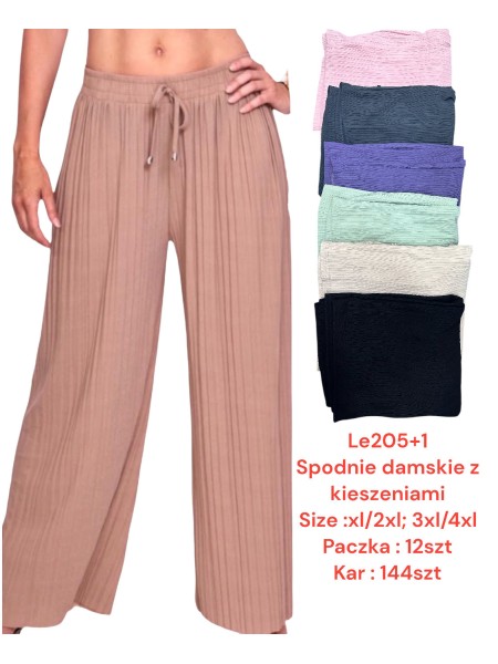 SPODNIE DAMSKIE. SIZE:XL-4XL (12PAR/PACZKA) KOLOR JAK NA ZDZIĘCIU
