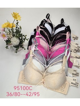BIUTONOSZ DAMSKIE. SIZE: 80-95, MISKA C (6SZT/PACZKA) KOLOR JAK NA ZDZIĘCIU