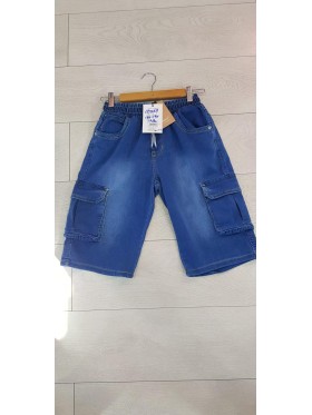 Spodenki jeansy dziecięce 134-164, paczka 12szt
