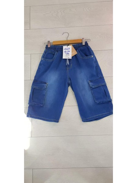 Spodenki jeansy dziecięce 134-164, paczka 12szt