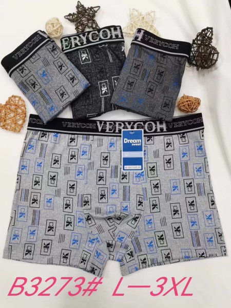 BOKSERKI MIĘSKIE .SIZE: L-3XL, (24 SZT/PACZKA) KOLOR JAK NA ZDZIĘCIU