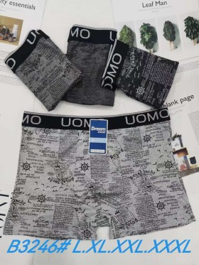 BOKSERKI MIĘSKIE .SIZE: L-3XL, (24 SZT/PACZKA) KOLOR JAK NA ZDZIĘCIU