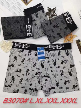BOKSERKI MIĘSKIE .SIZE: L-3XL, (24 SZT/PACZKA) KOLOR JAK NA ZDZIĘCIU