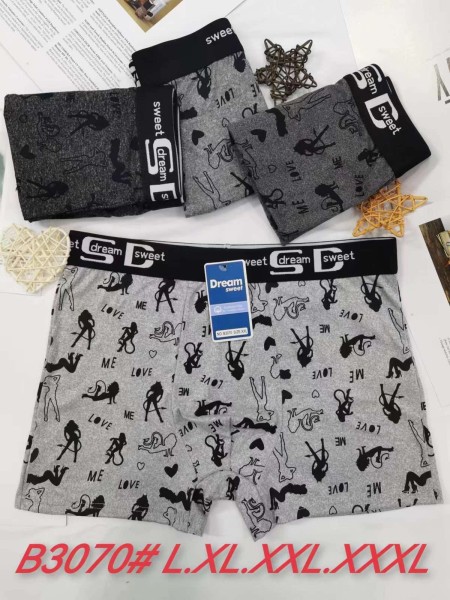 BOKSERKI MIĘSKIE .SIZE: L-3XL, (24 SZT/PACZKA) KOLOR JAK NA ZDZIĘCIU