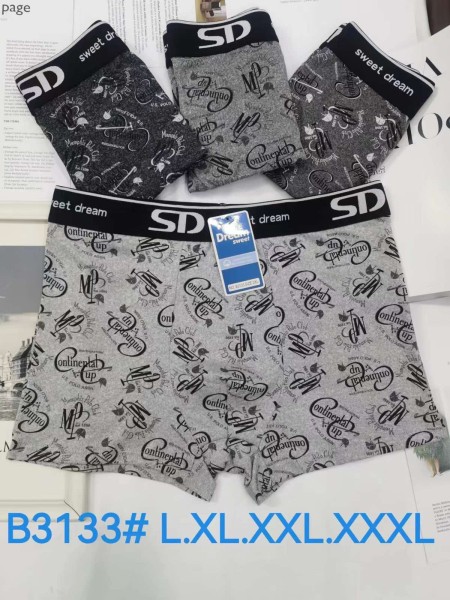 BOKSERKI MIĘSKIE .SIZE: L-3XL, (24 SZT/PACZKA) KOLOR JAK NA ZDZIĘCIU