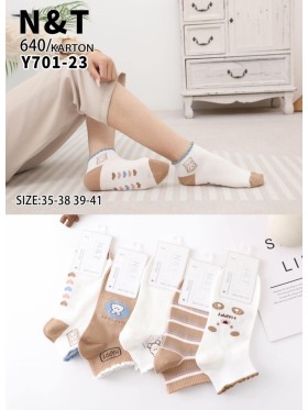 SKARPETY / STOPKI DAMSKIE .SIZE: 35-41, (40 PAR/PACZKA) KOLOR JAK NA ZDZIĘCIU