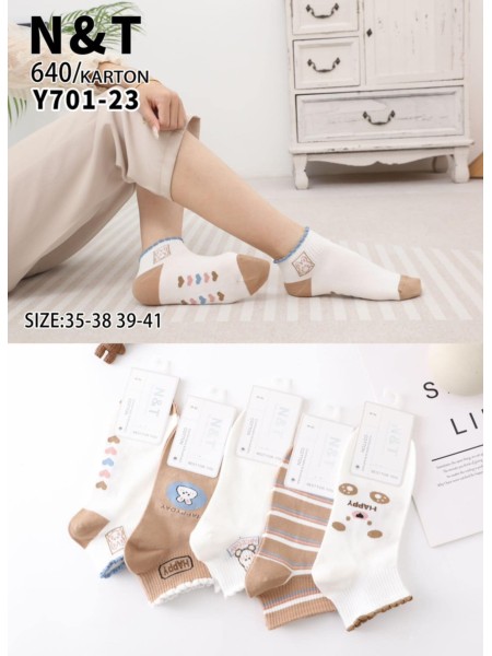 SKARPETY / STOPKI DAMSKIE .SIZE: 35-41, (40 PAR/PACZKA) KOLOR JAK NA ZDZIĘCIU