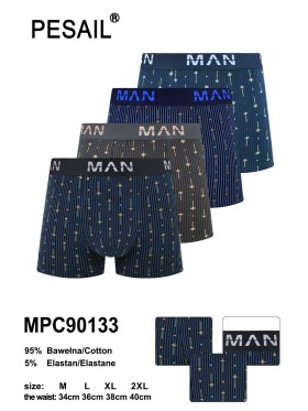 BOKSERKI MIĘSKIE .SIZE: M-2XL, (24 SZT/PACZKA) KOLOR JAK NA ZDZIĘCIU