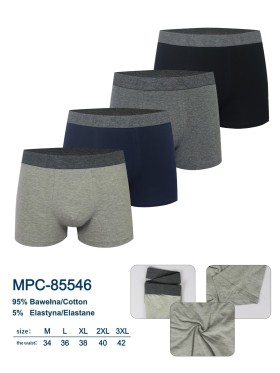 BOKSERKI MIĘSKIE .SIZE: M-3XL, (24 SZT/PACZKA) KOLOR JAK NA ZDZIĘCIU