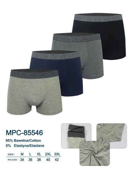 BOKSERKI MIĘSKIE .SIZE: M-3XL, (24 SZT/PACZKA) KOLOR JAK NA ZDZIĘCIU
