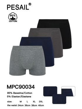 BOKSERKI MIĘSKIE .SIZE: M-2XL, (24 SZT/PACZKA) KOLOR JAK NA ZDZIĘCIU